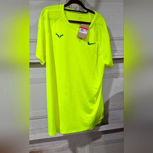 nadal yellow nike shirt